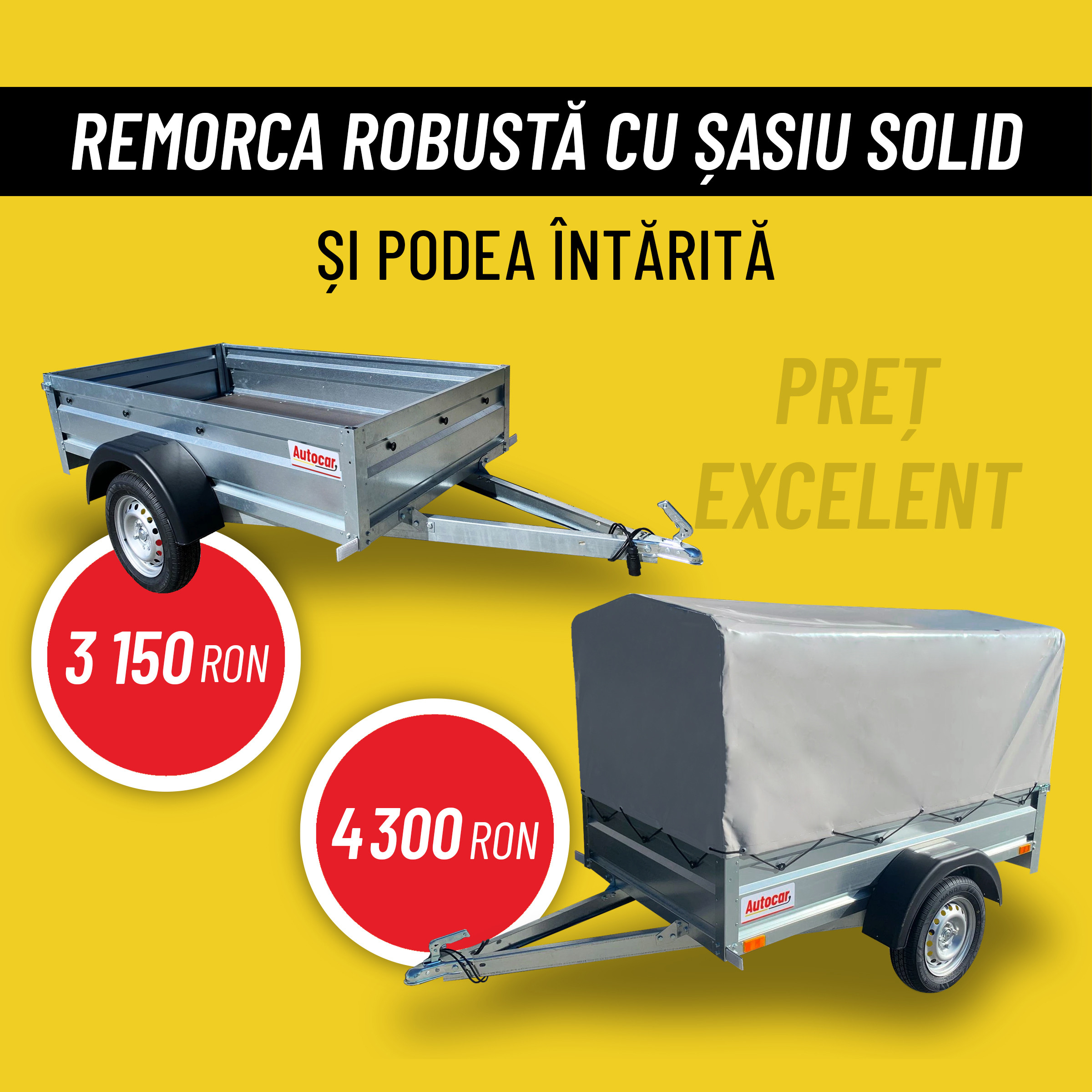 Remorca Autocar, Preț excelent